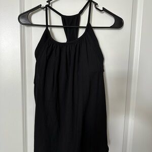 Women's Black Sleeveless Top with attached bralette - Lululemon